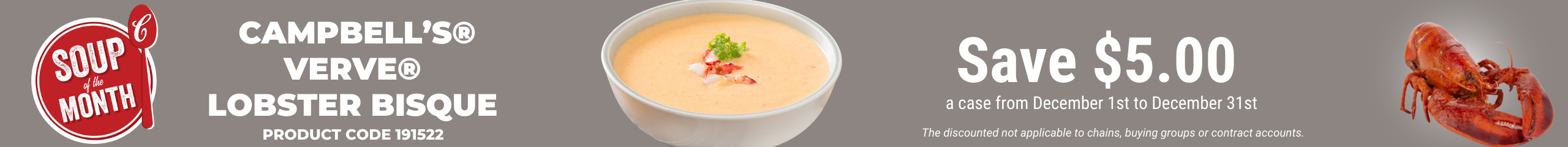 Campbells Soup of the Month - Lobster Bisque